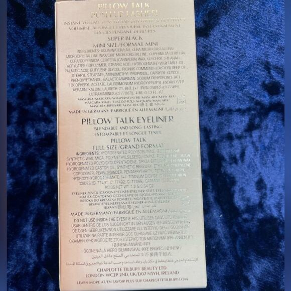 Charlotte Tilbury Pillow talk Dreamy Eye Duo NIB full sz Eyeliner/Mini mascara - Picture 3 of 3